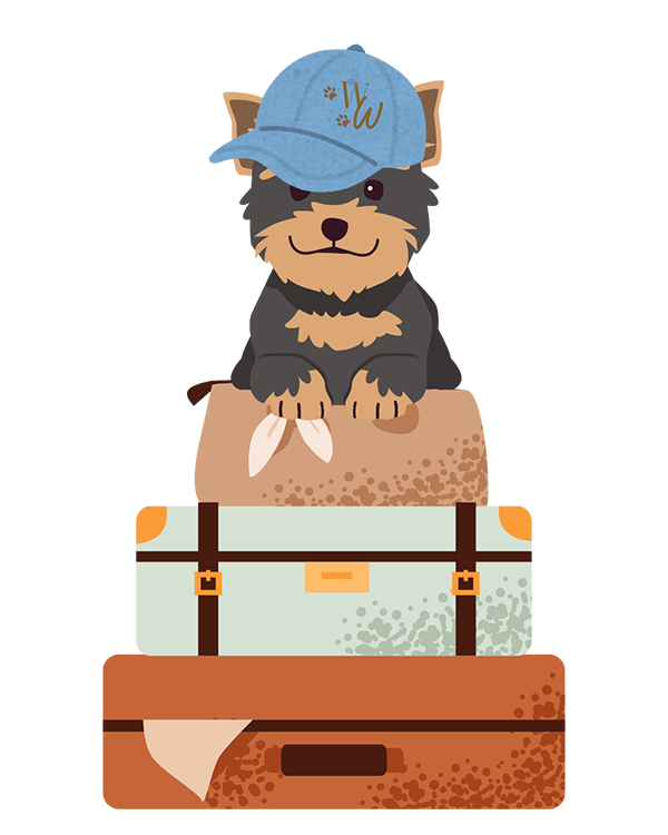 Wander Woofs tourist dog sitting logo